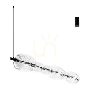 Candellux PLAYA 36-50533 függőlámpa, fekete, átlátszó üveggel, 17 W LED, 3000 K, 97 cm small 5