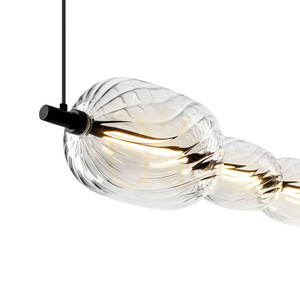 Candellux PLAYA 36-50533 függőlámpa, fekete, átlátszó üveggel, 17 W LED, 3000 K, 97 cm small 6