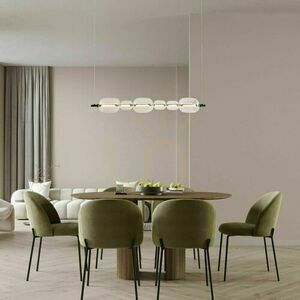 Candellux PLAYA 36-50533 függőlámpa, fekete, átlátszó üveggel, 17 W LED, 3000 K, 97 cm small 1