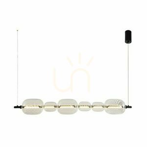 Candellux PLAYA 36-50533 függőlámpa, fekete, átlátszó üveggel, 17 W LED, 3000 K, 97 cm small 0