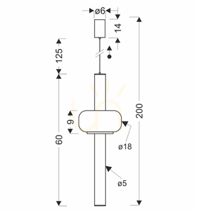 PURAS G fehér LED 15W-os függőlámpa CANDELLUX 31-50571 small 4