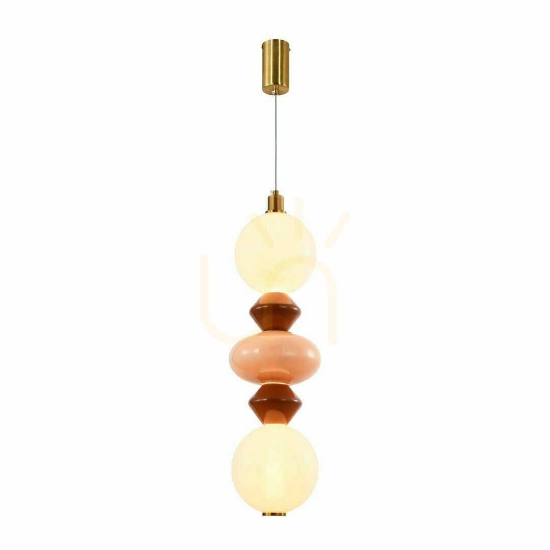 FLORES barna LED 15W-os függőlámpa CANDELLUX 32-50656