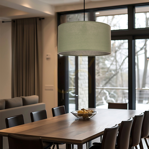 Jelölje be Candellux SHANTI 31-38654 függőlámpa, mentazöld búra 40 cm, fekete függeszték, E27