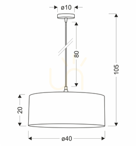 SHANTI fekete E27 40W-os függőlámpa CANDELLUX 31-38685 small 4