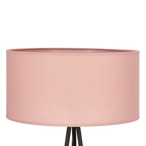CANDELLUX SHANTI 51-38715 állólámpa, fekete, világos mályvaszínű búrával, 1×E27 40 W small 3