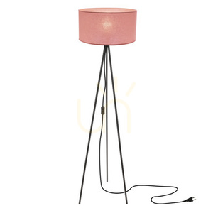 CANDELLUX SHANTI 51-38715 állólámpa, fekete, világos mályvaszínű búrával, 1×E27 40 W small 4