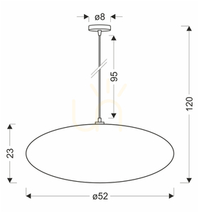 CAFEE bézs E27 40W-os függőlámpa CANDELLUX 31-42019 small 1