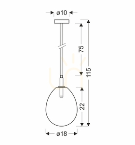 Candellux LUKKA függőlámpa rózsaszín üveg króm LED 6 W 18 cm 50133209 small 3