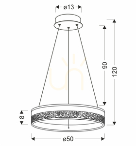 FROZI függőlámpa fehér LED 32W CANDELLUX 31-35547 small 4