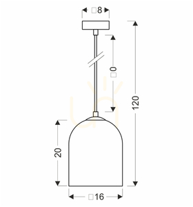 Klea függesztéklámpa füstölt G9 15W CANDELLUX 31-38340 small 4