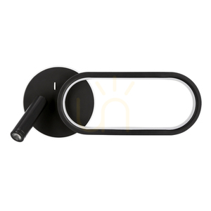 MONET fekete LED 13W-os fali lámpa CANDELLUX 22-35691 small 0