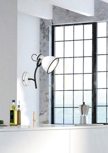 Candellux ZUMBA fehér-fekete, állítható fali lámpa, E14 1×40 W 91-72122 small 1
