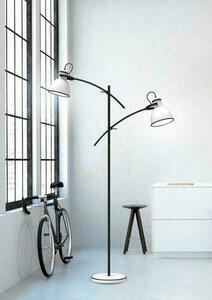 ZUMBA állólámpa fehér fekete E27 2x40W CANDELLUX 52-72672 small 2