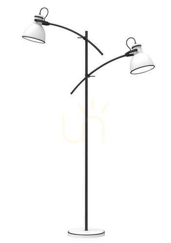 Jelölje be ZUMBA állólámpa fehér fekete E27 2x40W CANDELLUX 52-72672