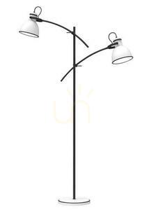 ZUMBA állólámpa fehér fekete E27 2x40W CANDELLUX 52-72672 small 0