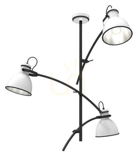 Jelölje be ZUMBA függőlámpa fehér fekete E27 3x60W CANDELLUX 33-72061