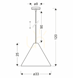 CONO függesztéklámpa barna E27 40W CANDELLUX 31-37893 small 4
