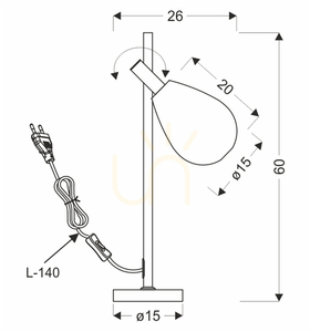 Candellux Studio DENSO 41-51158 fekete éjjeli asztali lámpa rézszínű búrával, G9 5 W small 1
