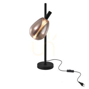 Candellux Studio DENSO 41-51158 fekete éjjeli asztali lámpa rézszínű búrával, G9 5 W small 0
