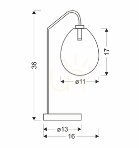 LUKKA asztali lámpa búzavirág G9 10W CANDELLUX 50501224 small 4