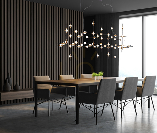 Jelölje be Italux Provenza LED fekete függőlámpa 55 pontos MD18001067-55A BG