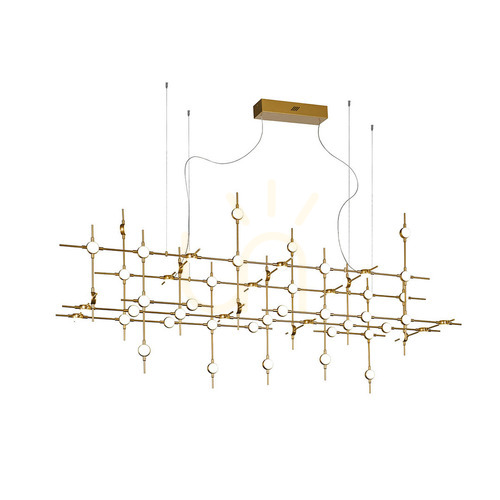 Jelölje be Italux LED függőlámpa aranysárga 55 pontos MD18001067-55A GD