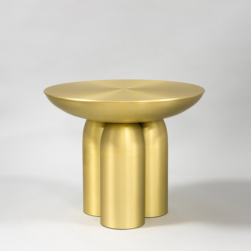 Jelölje be Dohányzóasztal Italux Ariba arany acél 50,5 cm TAB-3148-M-BRSS