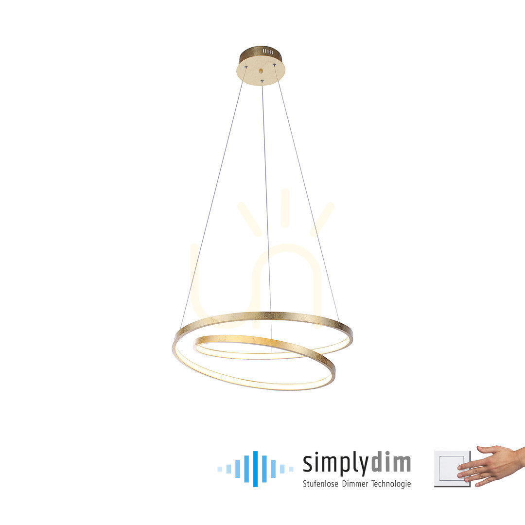 Kilátás ROMAN függőlámpa 2472-12 arany 1xLED ROMAN függőlámpa 2472-12 arany 1xLED
