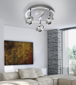 SILEDA plafond 6788-96 Ezüst 3xLED small 2