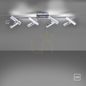 LED mennyezeti lámpa RICO 11278-55 acél színű, 8 állítható fejjel, 16,4 W 3000 K small 10