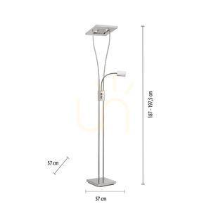 Zuma Line HELIA 11776-55 acél LED állólámpa 28 W 197,5 cm small 6