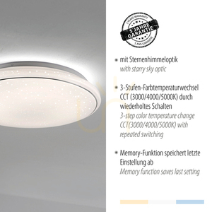 Zuma Line JUPITER 14364-16 fehér LED mennyezeti lámpa 44 cm 32 W small 4