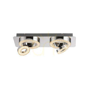 TIM Plafond 14521-17 króm 4xLED small 14