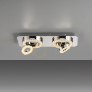 TIM Plafond 14521-17 króm 4xLED small 5