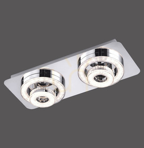 TIM Plafond 14521-17 króm 4xLED small 0
