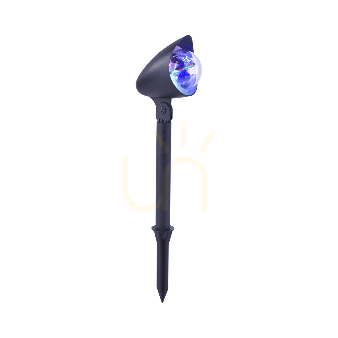 Kijelző DISCO kerti lámpa 19035-18 Fekete 1xLED DISCO kerti lámpa 19035-18 Fekete 1xLED