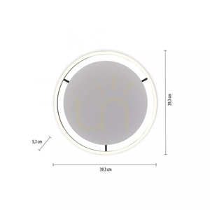 Plafond RITUS 15391-13 antracit 1xLED small 16