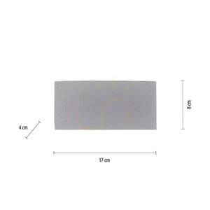 Ezüst CARLO 9488-21 LED fali lámpa, 6×LED small 7