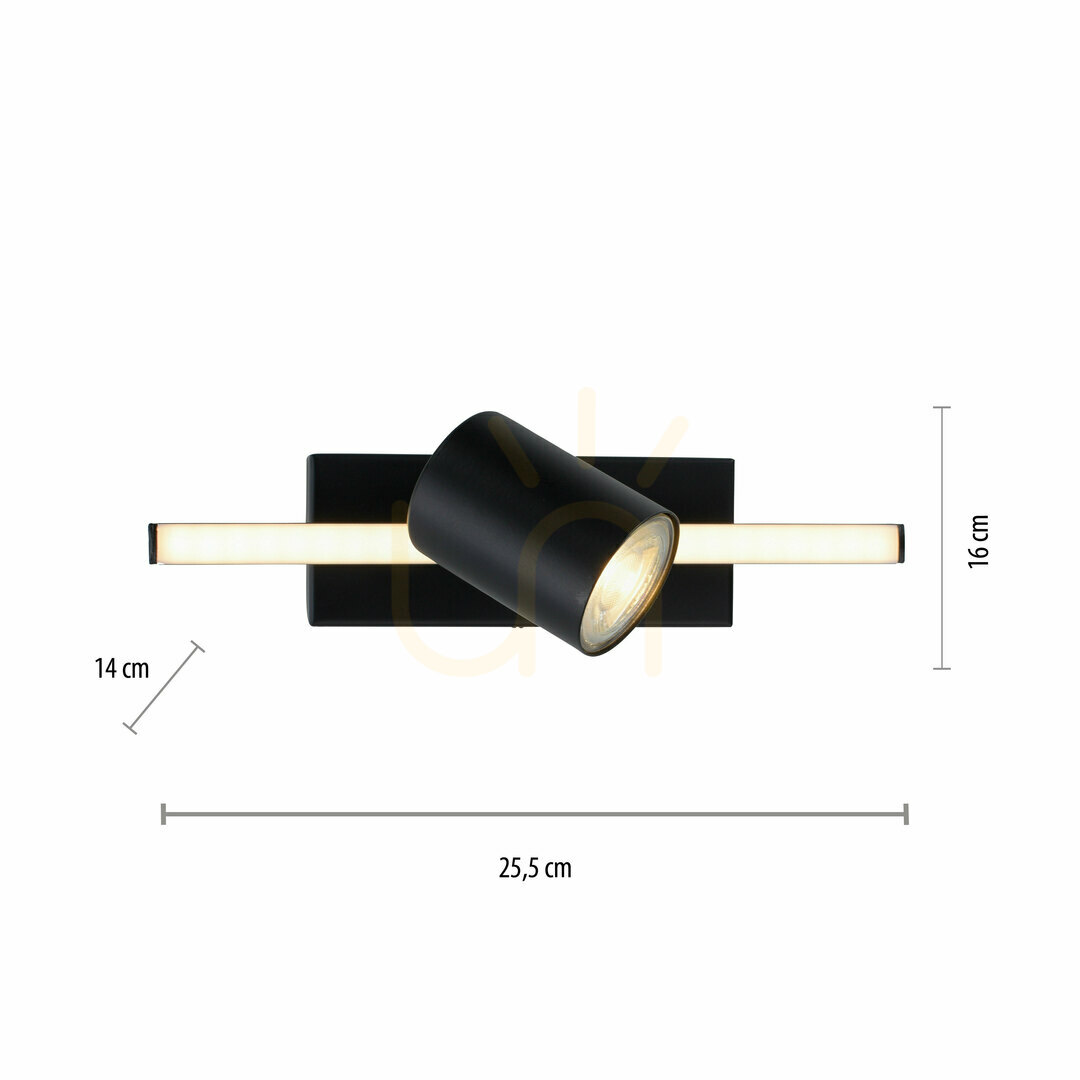 Előnézet Plafond BARIK 6523-18 fekete 2xGU10 Plafond BARIK 6523-18 fekete 2xGU10