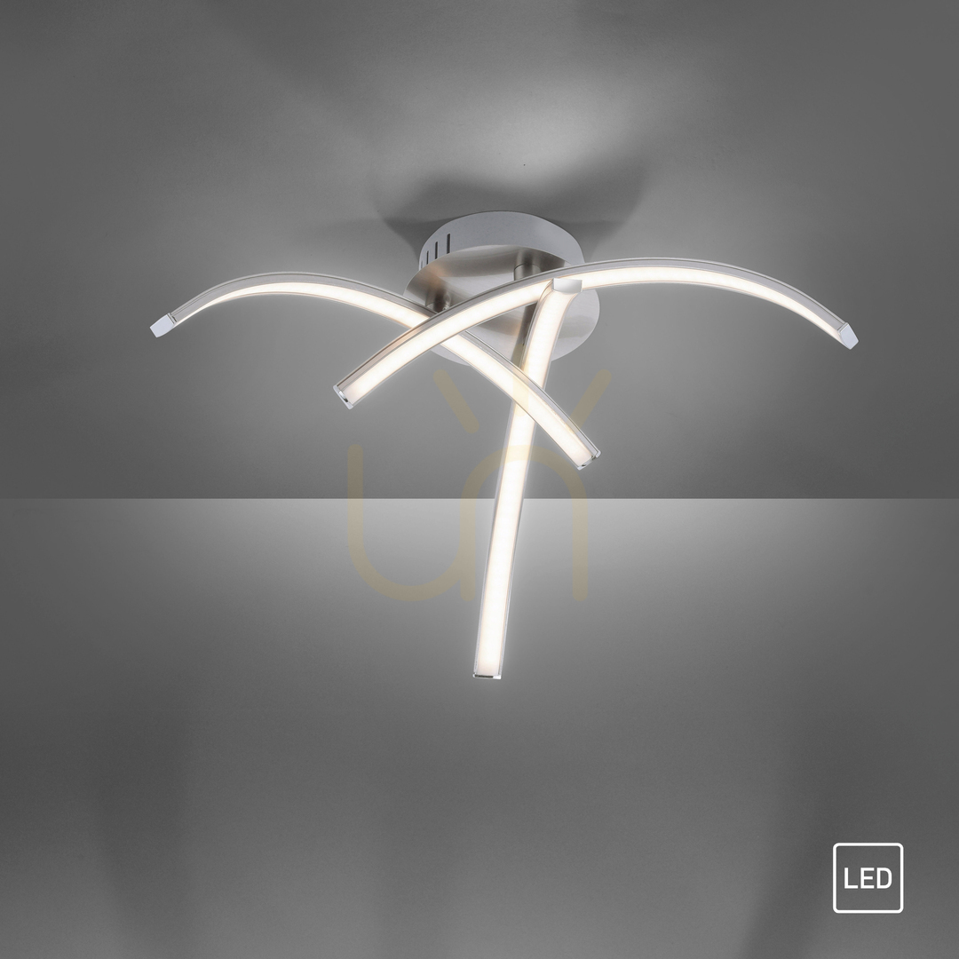 Kilátás VALERIE Plafond 15341-55 ezüst 3xLED VALERIE Plafond 15341-55 ezüst 3xLED
