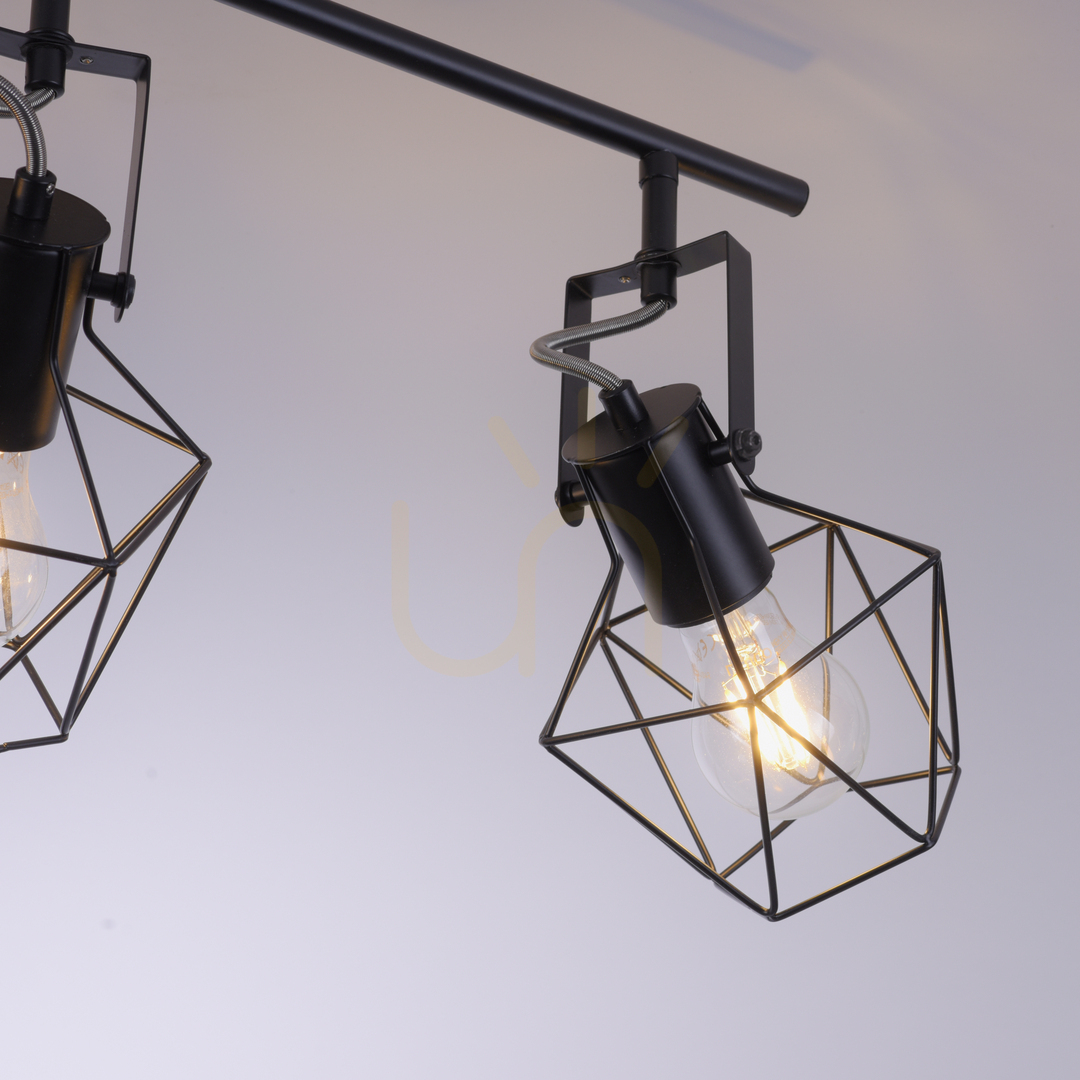 Előadás Plafond JARO 15674-78 Fekete 4xE27 Plafond JARO 15674-78 Fekete 4xE27