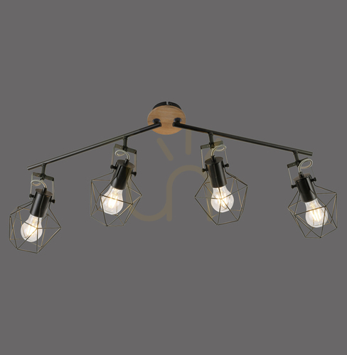 Jelölje be Plafond JARO 15674-78 Fekete 4xE27