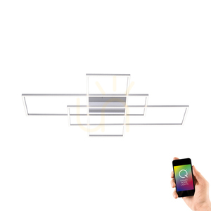 Plafond Q-INIGO 8195-55 ezüst 3xLED small 10