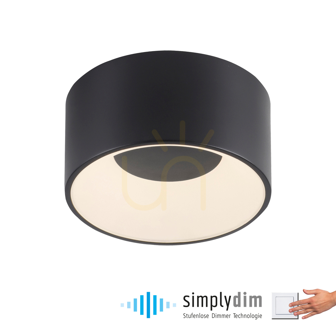 Kilátás TANIKA Plafond 14325-18 fekete 1xLED TANIKA Plafond 14325-18 fekete 1xLED