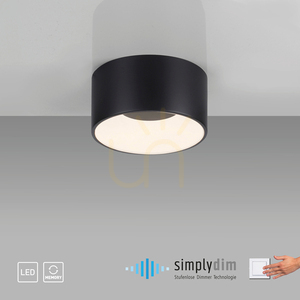 TANIKA Plafond 14325-18 fekete 1xLED 12 TANIKA Plafond 14325-18 fekete 1xLED small 12