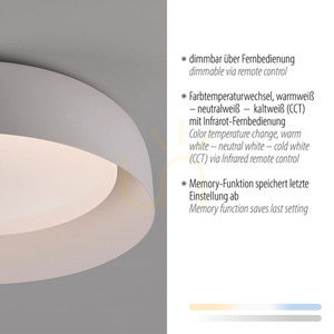 Plafond OSKO 14215-16 fehér 1xLED small 3