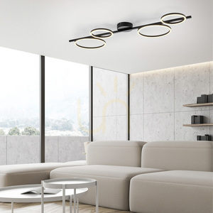 Zuma Line MINI RITUS 14211-18 fekete LED mennyezeti lámpa, 4 fénypont small 2