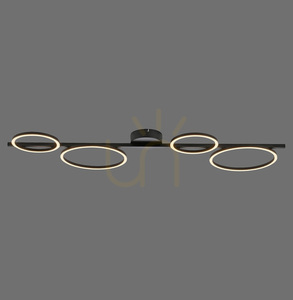 Zuma Line MINI RITUS 14211-18 fekete LED mennyezeti lámpa, 4 fénypont small 0
