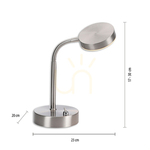 HENSKEN asztali lámpa 14419-55 ezüst 1xLED small 7