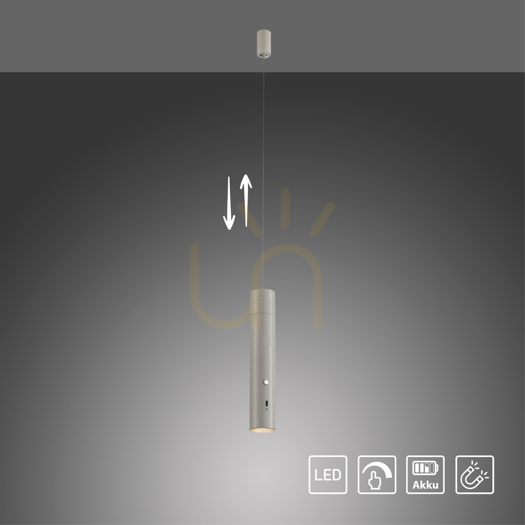 Előnézet ATTACH függőlámpa 18281-40 szürke 1xLED ATTACH függőlámpa 18281-40 szürke 1xLED